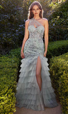 Andrea and Leo A1260 - Asymmetric Ruffled Skirt Evening Dress - Silhouette Dresses