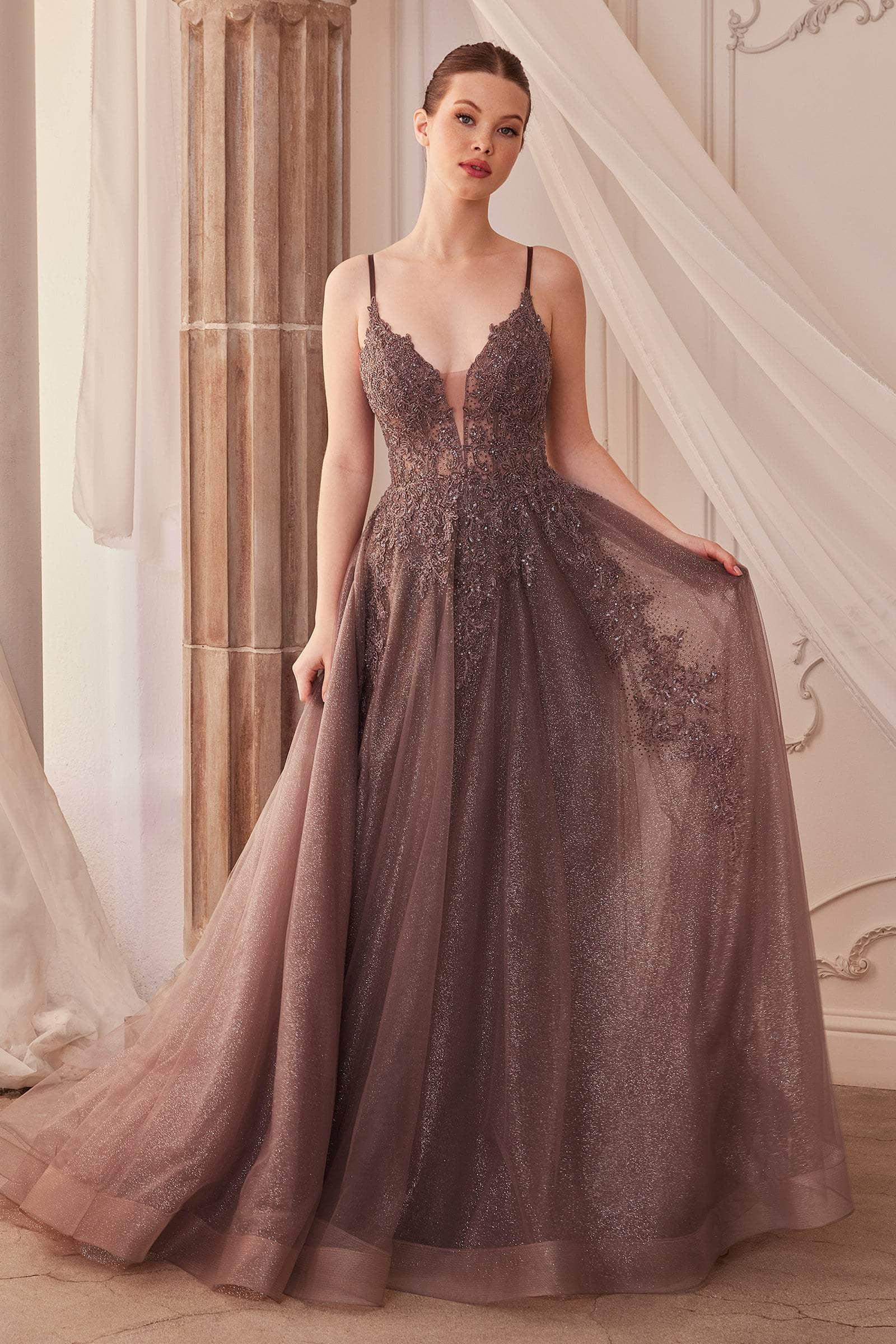 Andrea and Leo A1261 - Lace Trailed Gown - back view