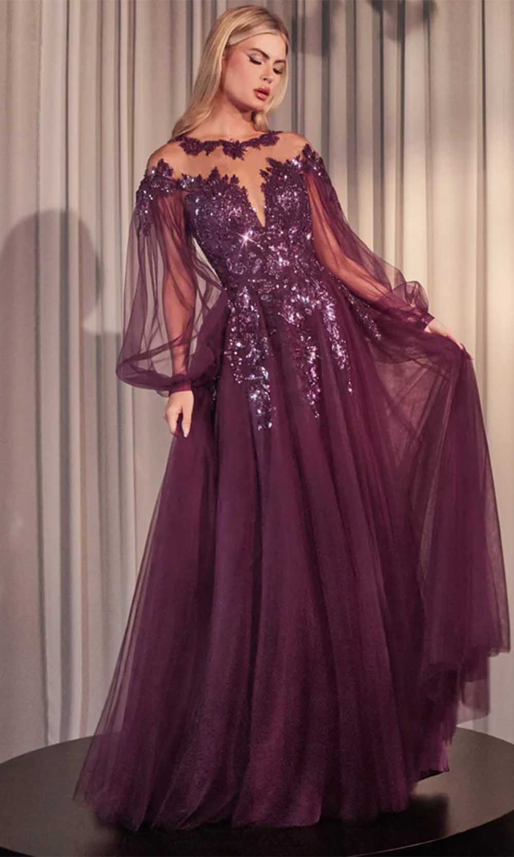 Andrea and Leo A1263 - Bishop Sleeve Evening Gown - view 4