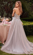 Andrea and Leo A1303 - Strapless Applique Gown