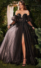 Andrea and Leo A1303 - Strapless Applique Gown - view 10