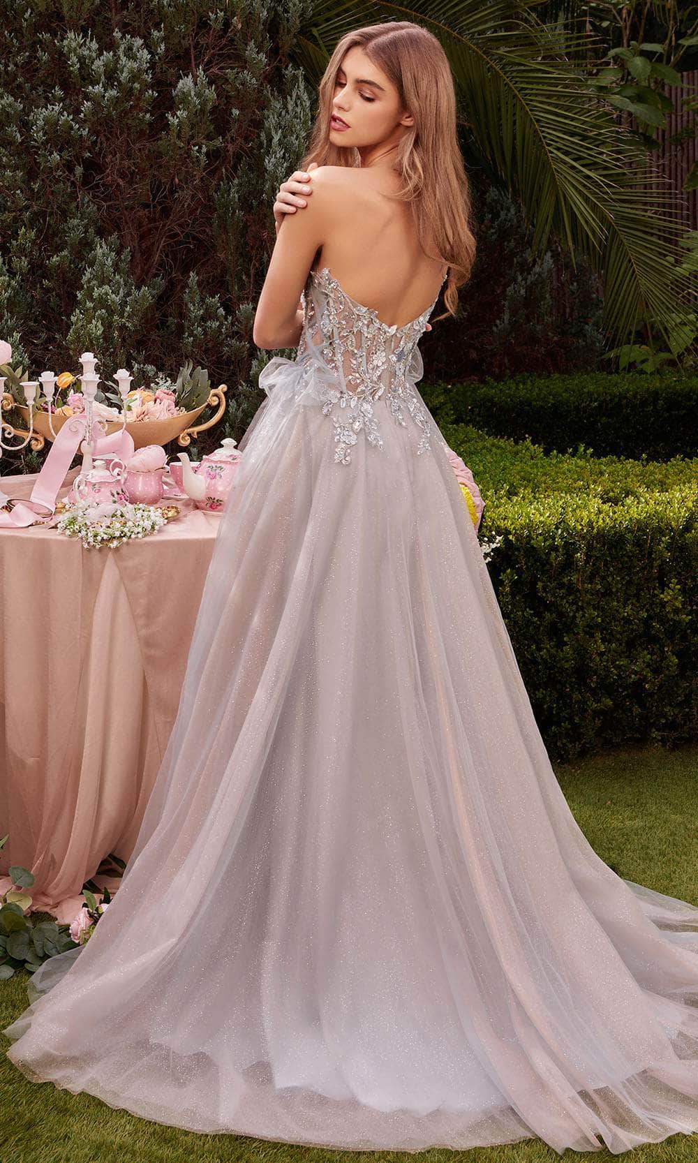Andrea and Leo A1303 - Strapless Applique Gown - view 6