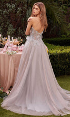 Andrea and Leo A1303 - Strapless Applique Gown - view 6
