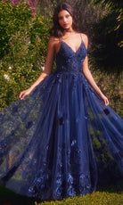 Andrea and Leo A1326 - Floral Applique Gown - view 6