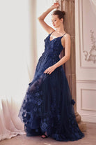 Andrea and Leo A1326 - Floral Applique Gown - view 5