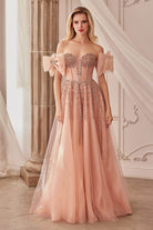 Andrea and Leo A1338 - Bow Sleeve Embellished Gown - view 5