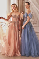 Andrea and Leo A1338 - Bow Sleeve Embellished Gown - view 9