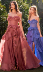 Andrea and Leo A1341 - Ruffled Sweetheart Gown