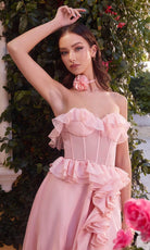 Andrea and Leo A1341 - Ruffled Sweetheart Gown - view 4