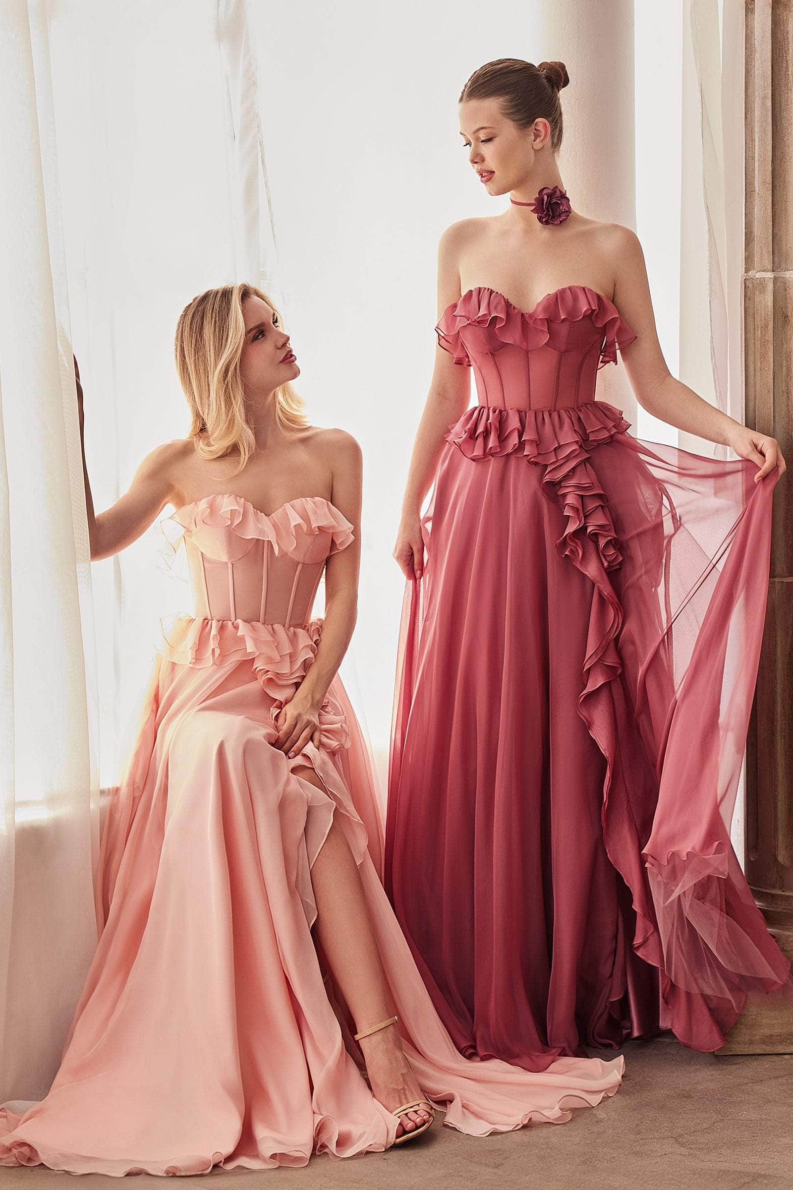 Andrea and Leo A1341 - Ruffled Sweetheart Gown - view 12