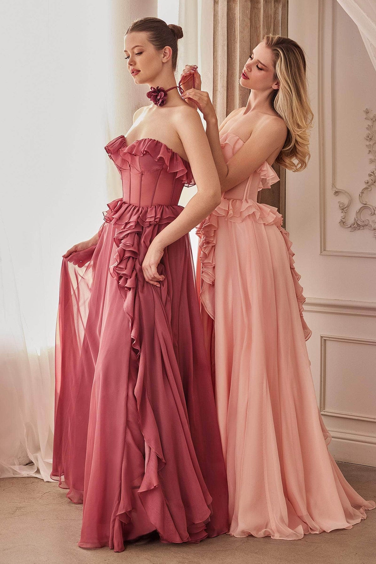 Andrea and Leo A1341 - Ruffled Sweetheart Gown - view 13
