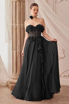 Andrea and Leo A1341 - Ruffled Sweetheart Gown - back view