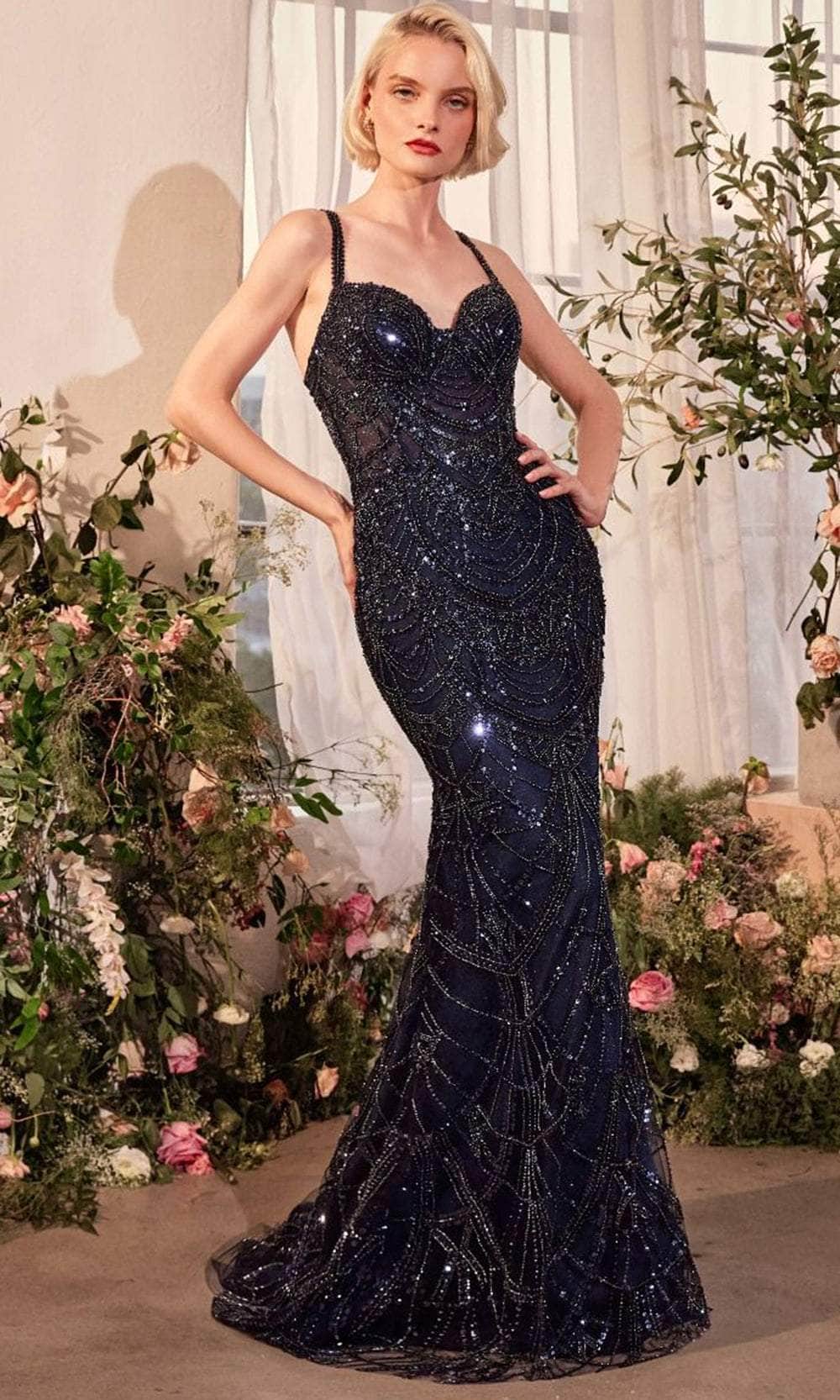 Andrea and Leo A1363 - Sparkling Beaded Sweetheart Evening Gown - detail view