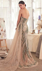 Andrea and Leo A1376 - One Shoulder Sweetheart Evening Gown