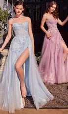Andrea and Leo A1378 - Sweetheart Floral Sequin Prom Gown - view 5