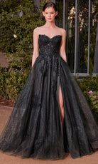 Andrea and Leo A1378 - Sweetheart Floral Sequin Prom Gown - designer prom dress at Silhouette Dresses