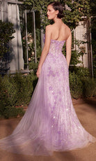 Andrea and Leo A1379 - Sweetheart Side Sash Prom Gown - back view