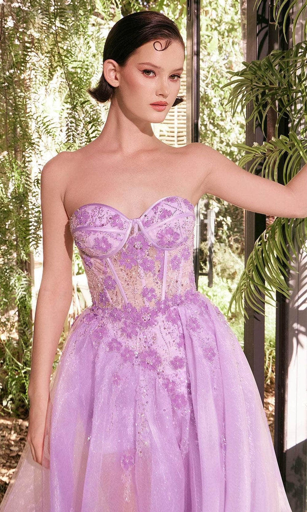 Andrea and Leo A1381 - Sweetheart Floral Beaded Ballgown