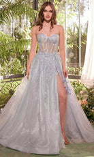 Andrea and Leo A1381 - Sweetheart Floral Beaded Ballgown - view 5