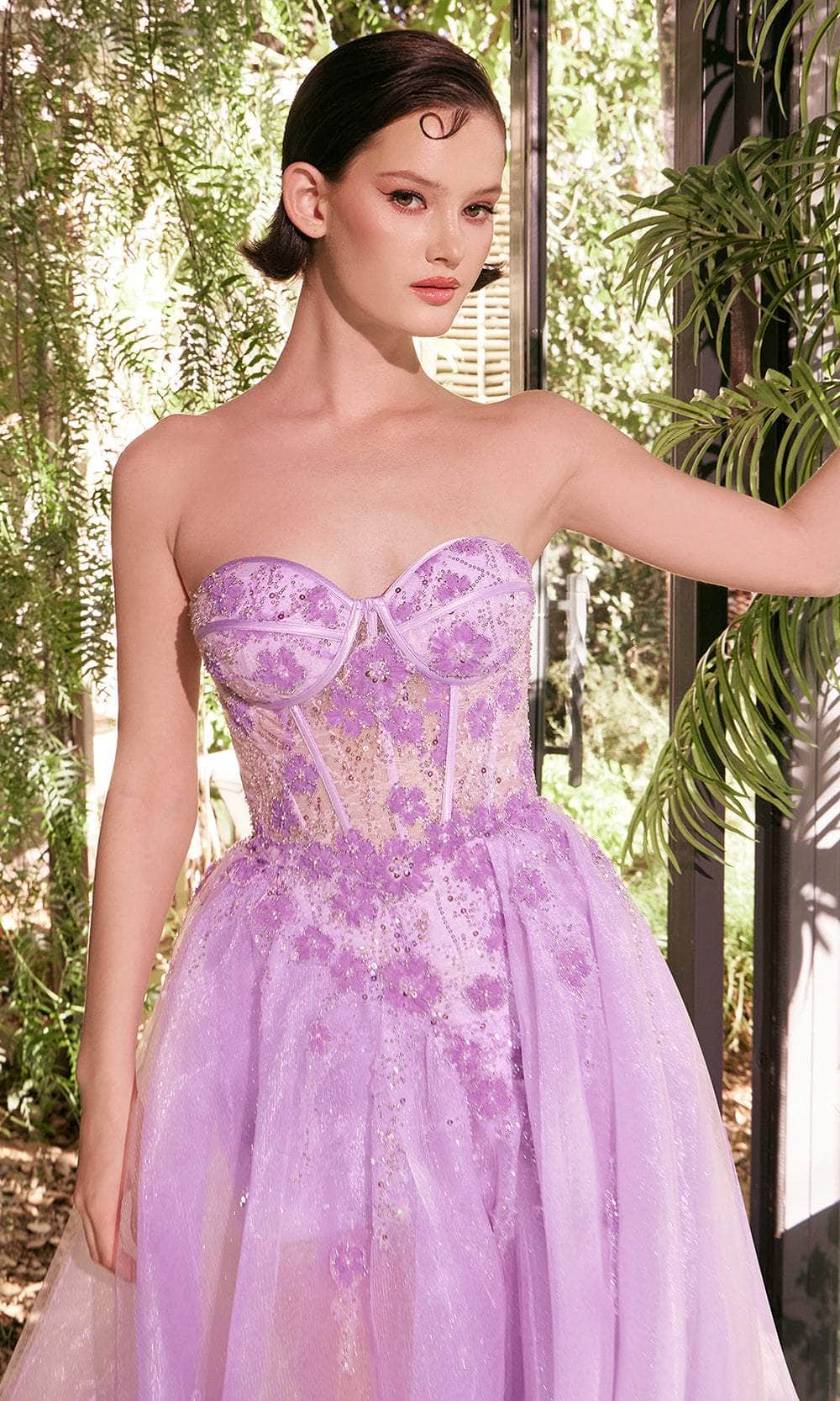 Andrea and Leo A1381 - Sweetheart Floral Beaded Ballgown - view 4