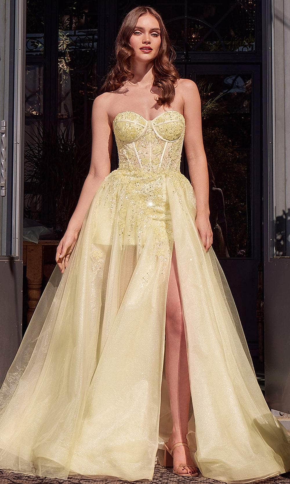 Andrea and Leo A1381 - Sweetheart Floral Beaded Ballgown - view 10