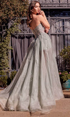 Andrea and Leo A1381 - Sweetheart Floral Beaded Ballgown - view 6