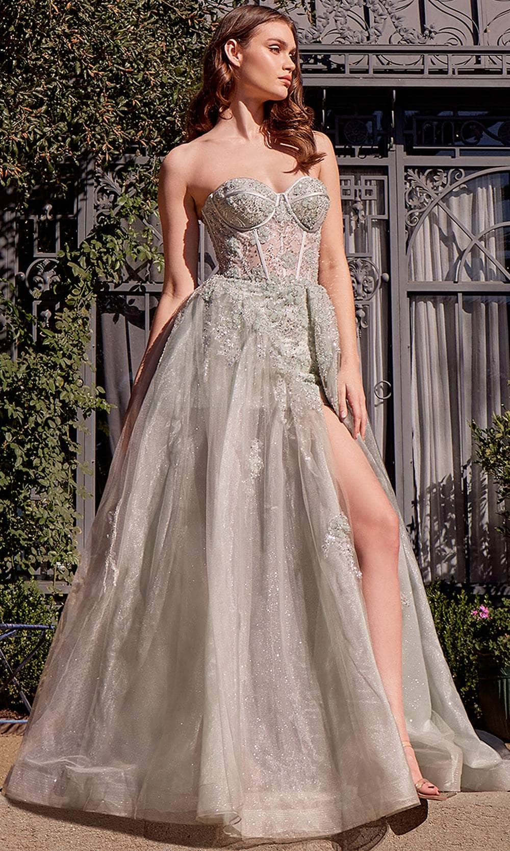Andrea and Leo A1381 - Sweetheart Floral Beaded Ballgown - view 8