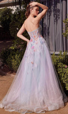 Andrea and Leo A1383 - Sweetheart Sheer Corset Printed Ballgown