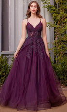 Andrea and Leo A1416 - Beaded Lace Applique A-Line Prom Gown - view 5