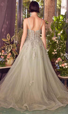Andrea and Leo A1417 - Spaghetti Straps Embroidered Bodice Evening Gown - view 8