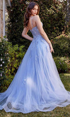 Andrea and Leo A1417 - Spaghetti Straps Embroidered Bodice Evening Gown - back view