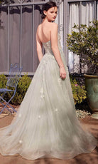 Andrea and Leo A1418 - Sweetheart Floral Appliqued Prom Gown - back view