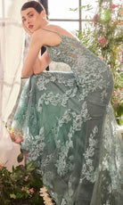 Andrea and Leo A1421 - V-Neck Beaded Embroidered Prom Gown - view 4