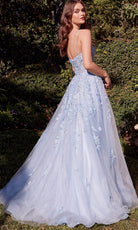 Andrea and Leo A1437 - Sophisticated A-Line Prom Gown - back view
