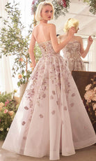 Andrea and Leo A1455 - Sweetheart Neckline A-Line Prom Gown - back view