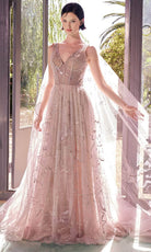 Andrea and Leo A1459 - Star Sign Embroidered A-Line Evening Gown - back view