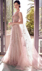 Andrea and Leo A1459 - Star Sign Embroidered A-Line Evening Gown - view 4