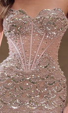 Andrea and Leo A1481 - Beaded Scallop Sweetheart Mermaid Gown