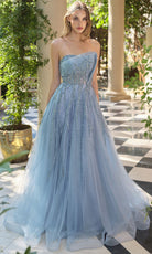 Andrea and Leo A1491 - Beaded A-Line Skirt Evening Gown