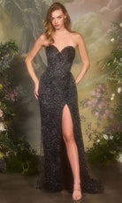 Andrea and Leo A1494 - Sweetheart Neck Beaded Evening Gown - Silhouette Dresses