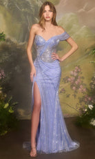 Andrea and Leo A1498 - Sequin Embellished Sheath Prom Gown - Silhouette Dresses