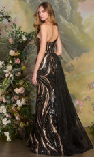 Andrea and Leo A1502 - Shimmer Tulle One Shoulder Fitted Gown