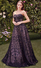 Andrea and Leo MA104 - Embroidered Bolero Evening Dress - designer evening gown at Silhouette Dresses