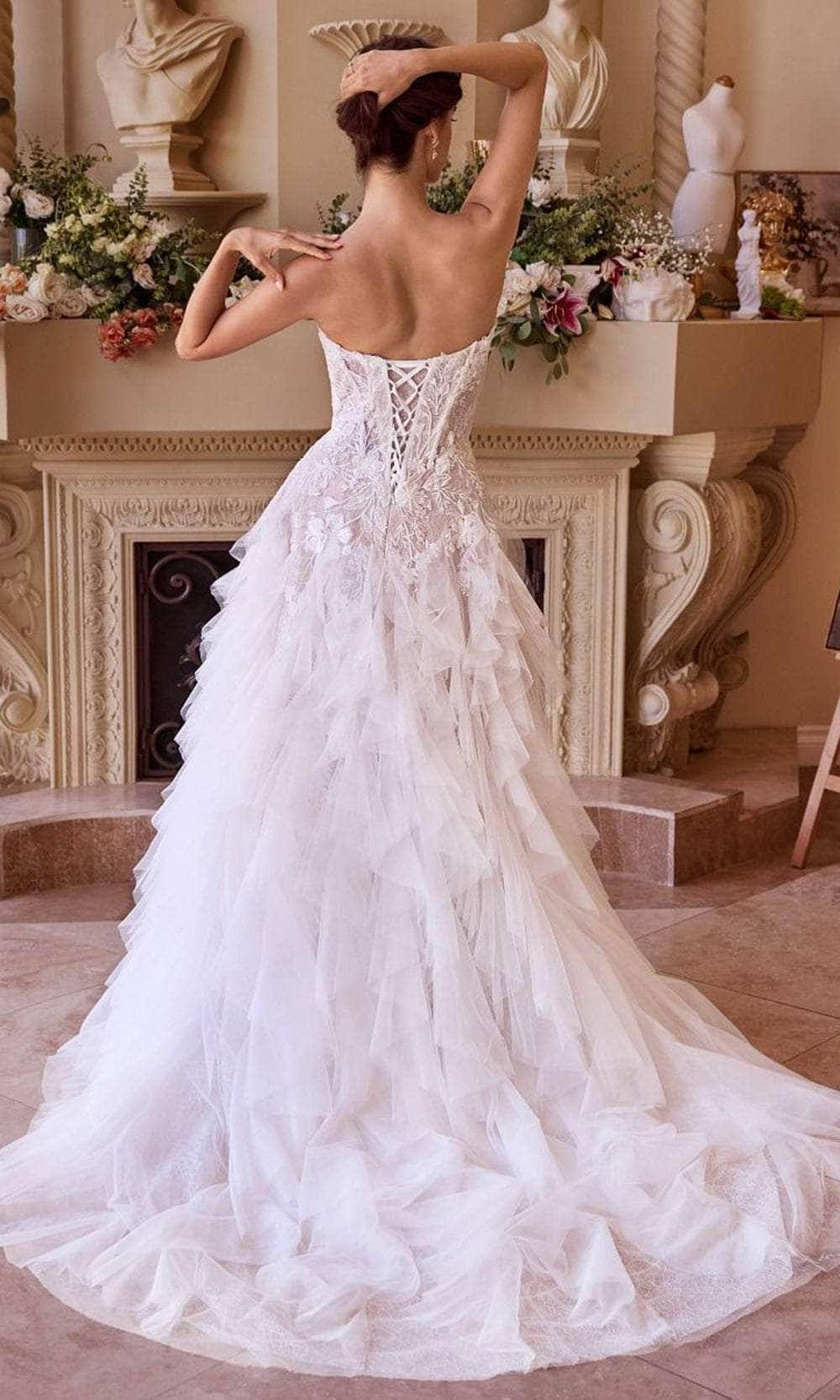 Andrea and Leo WL016 - Embroidered A-Line Bridal Gown - back view