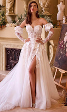 Andrea & Leo WL017 - Applique A-Line Wedding Gown - Silhouette Dresses