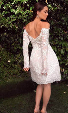 Andrea and Leo WL021 - Long Sleeve Lace Bridal Dress - back view