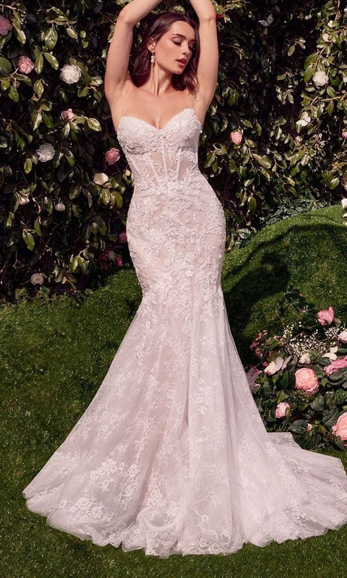 Andrea and Leo WL031 - Draped Shoulder Bridal Gown