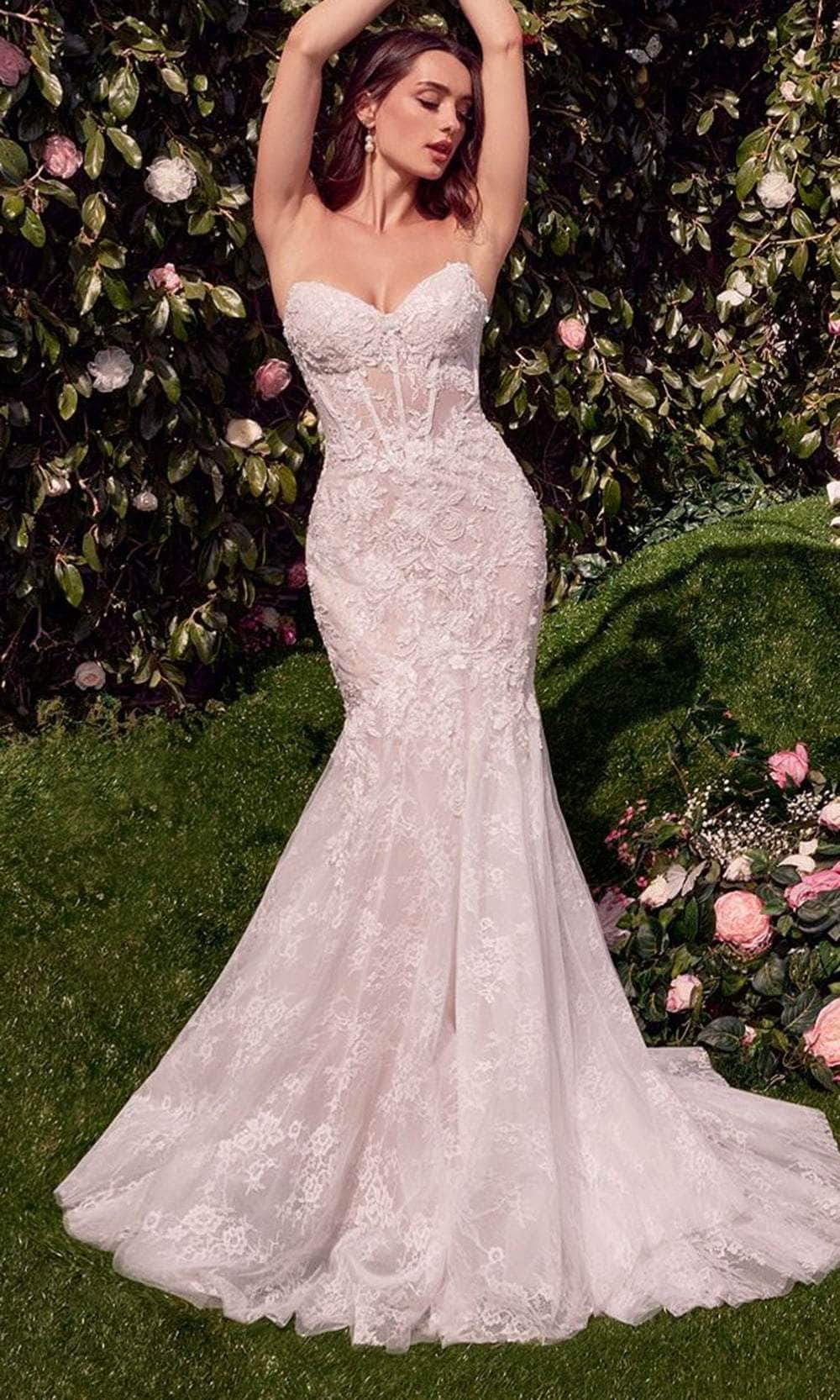 Andrea and Leo WL031 - Draped Shoulder Bridal Gown - Silhouette Dresses