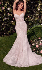Andrea and Leo WL031 - Draped Shoulder Bridal Gown - Silhouette Dresses