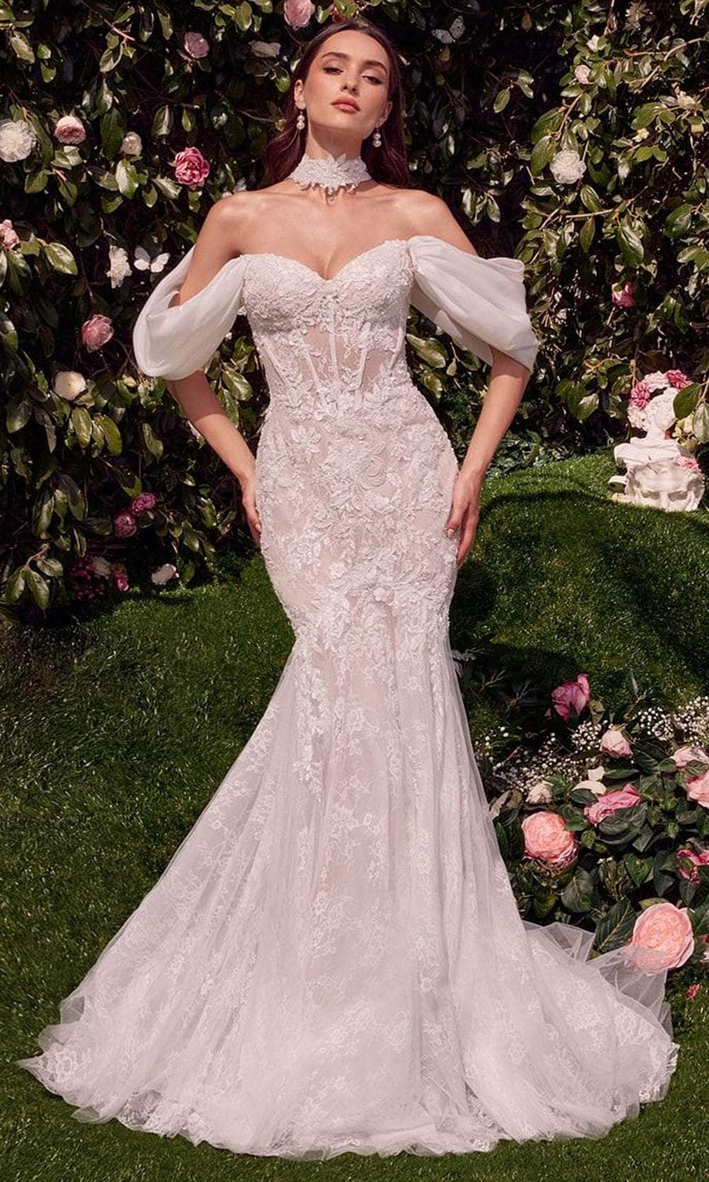 Andrea and Leo WL031 - Draped Shoulder Bridal Gown - Silhouette Dresses